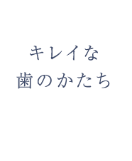 キレイな歯のかたち